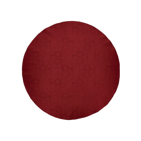 Червен кръгъл килим под коледната елха ø 120 cm Star Damask - Södahl