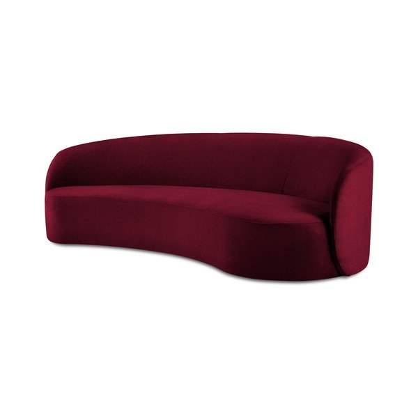 Асиметричен диван от бургундско кадифе , вдясно Debbie - Mazzini Sofas-image-2
