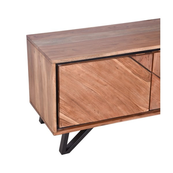 Маса за телевизор от масивна акация в естествен цвят 150x51x40 cm Ambala – Interia Home & Living-image-4
