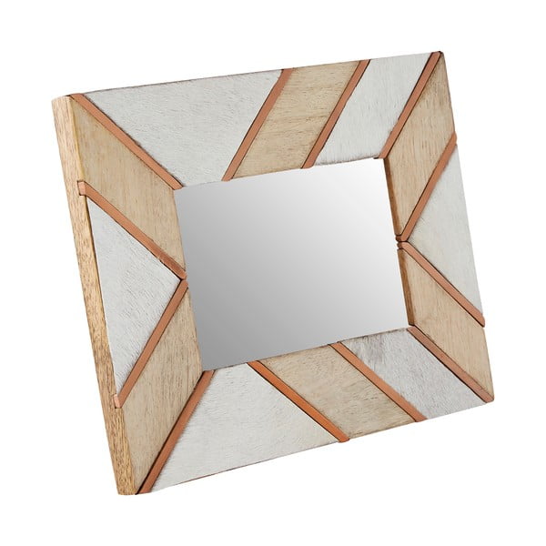 Бяла и бежова дървена рамка 19x24 cm Bowerbird - Premier Housewares-image-1