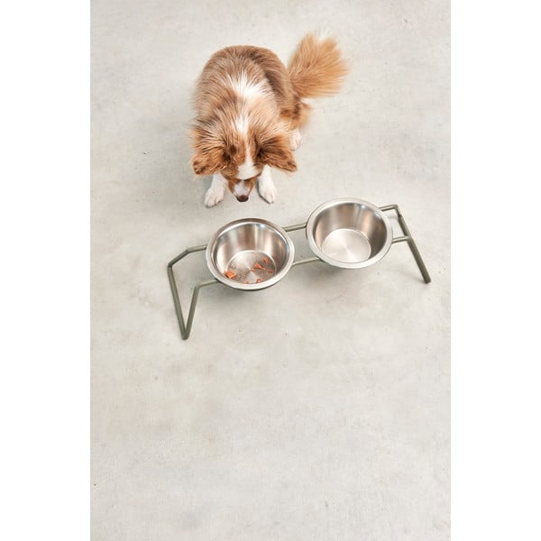 Комплект купички с основа за куче от неръждаема стомана Cena Grollive M – MiaCara-image-3