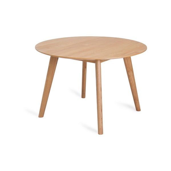 Кръгла маса за хранене от дъб ø 115 cm Rho - Unique Furniture