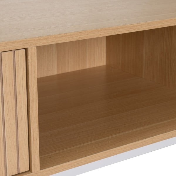 Масичка за кафе от декор от дъб  в естествен цвят 50x110 cm Mid-Lines – Casa Selección-image-4