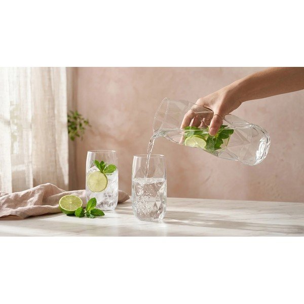 Стъклени чаши в комплект 6 бр. от боросиликатно стъкло 400 ml Geo – Vialli Design-image-4