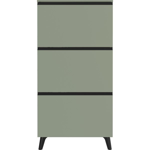 Зелен шкаф за обувки с панти Scarpa - Germania-image-1