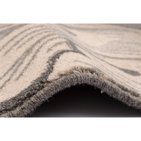 Сивo-бежов вълнен килим 200x300 cm Thea anthracite – Agnella-image-2