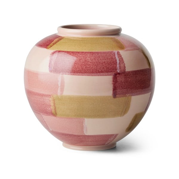 Розова керамична ваза ø 21,5 cm Canvas - Kähler Design