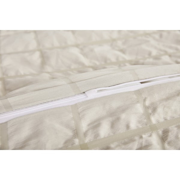 Бежово крепово спално бельо за единично легло 140x200 cm Naomi – My House-image-2