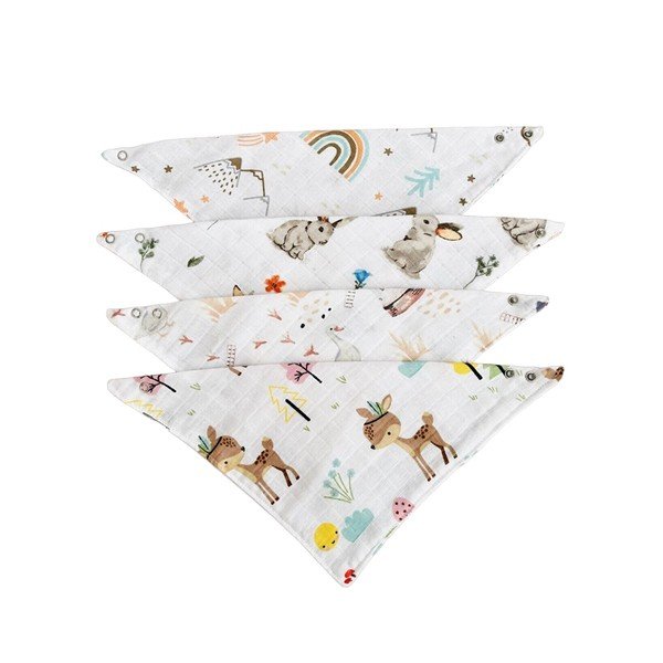 Бели лигавници от муселин в комплект от 4 броя Mila - Mila Home