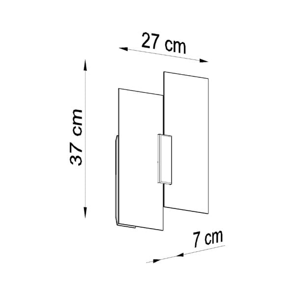 Бяла стенна лампа Veronica – Sollux-image-2