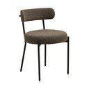 Кафяв тапициран трапезен стол Badalona – House Nordic