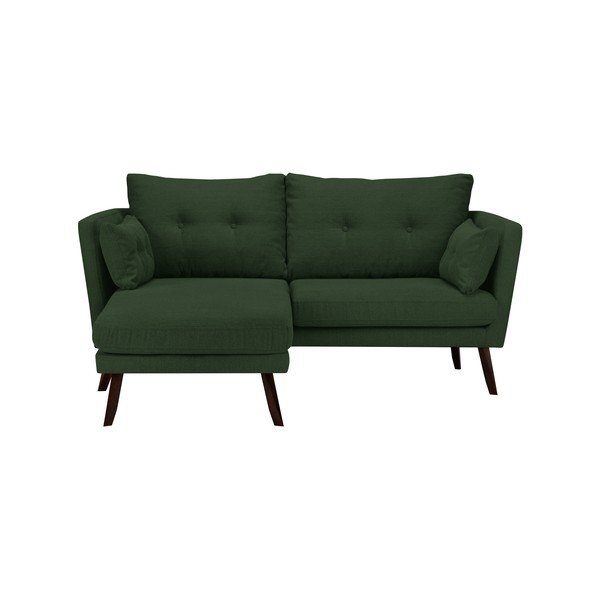 Зелен триместен диван Елена, с шезлонг в левия ъгъл - Mazzini Sofas-image-4