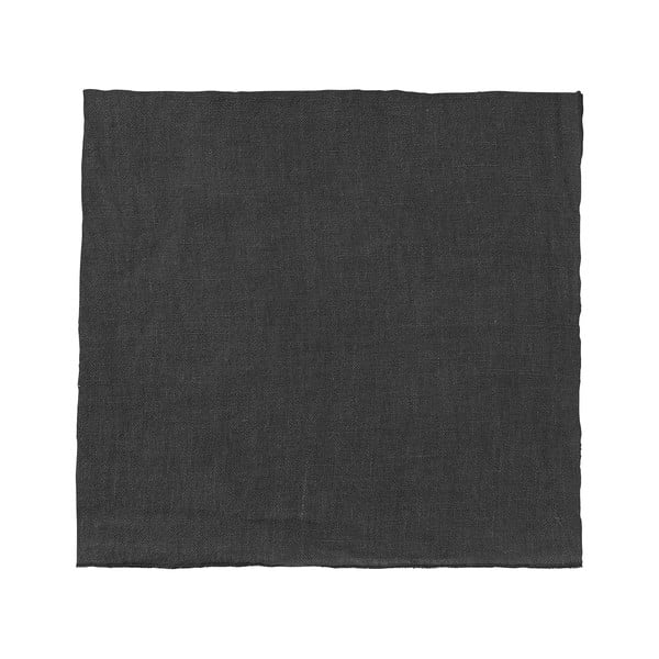 Черна ленена салфетка , 42 x 42 cm - Blomus