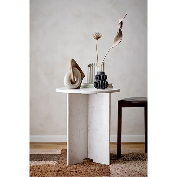 Мраморна кръгла странична масичка ø 46 cm Jasmia – Bloomingville-image-1