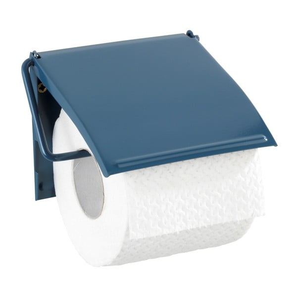 Синя стенна поставка за тоалетна хартия - Wenko