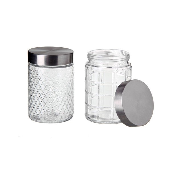 Комплект от 2 чаши Unimasa Steel Cubic, 1300 ml - Casa Selección