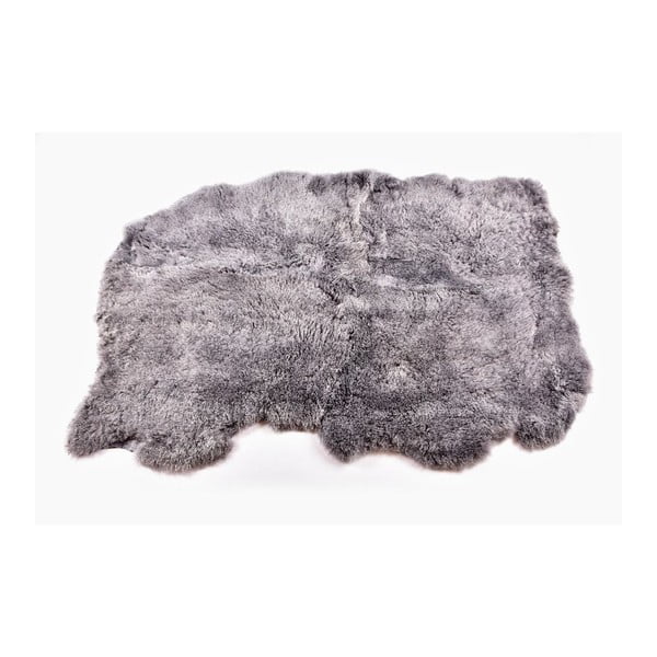 Kožešinový koberec s krátkým chlupem Grey, 165x110 cm
