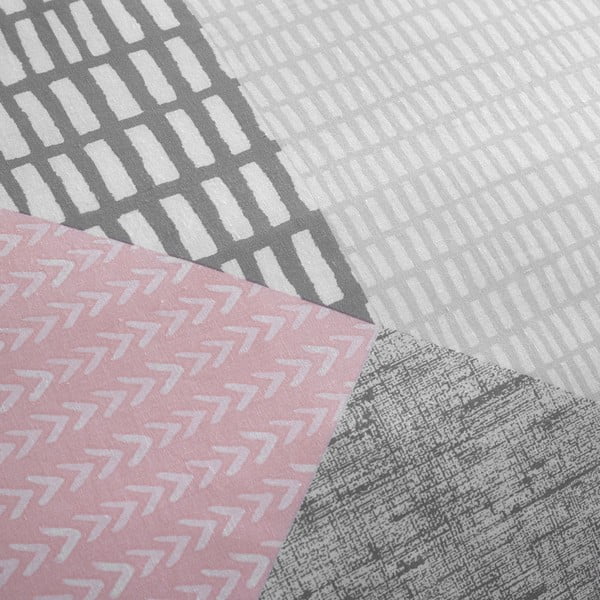 Розово единично  спално бельо 135x200 cm Larsson Geo – Catherine Lansfield-image-3