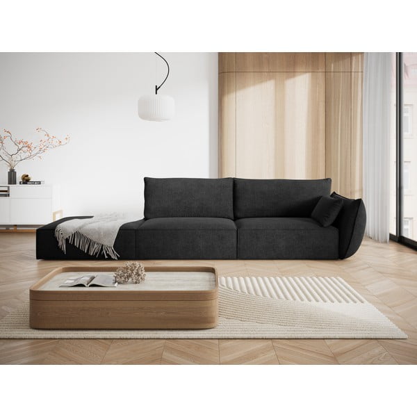 Тъмносив шезлонг (десен ъгъл) Vanda – Mazzini Sofas-image-1