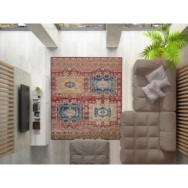 Червен вискозен килим Орнамент, 120 x 170 cm - Universal-image-1