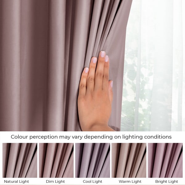 Светлокафяво затъмняващо перде 140x270 cm Eyelets – Restilo-image-4