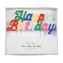 Свещичка за торта Multicolor Happy Birthday – Meri Meri