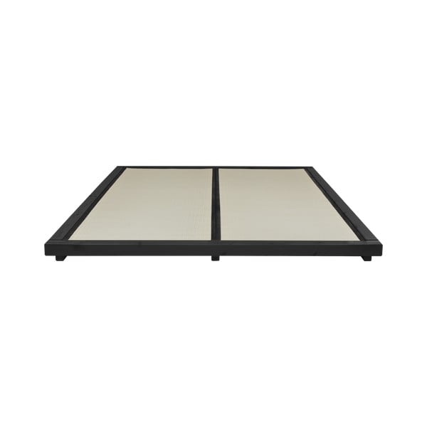 Dvoulůžková postel z borovicového dřeva s matrací a tatami Karup Design Dock Comfort Mat Black/Black, 160 x 200 cm-image-4