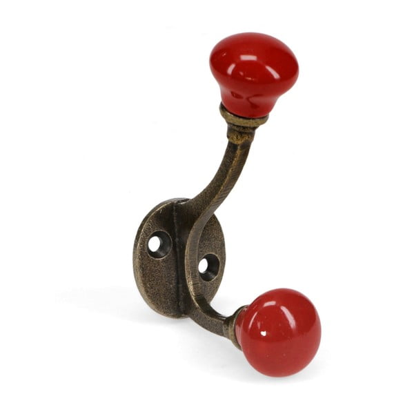 Червена метална стенна закачалка 3 cm – Rex London