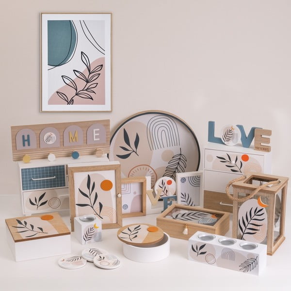 Декоративни кутии за съхранение с капаци в комплект от 2 бр. ø 20x8,5 cm – Casa Selección-image-1