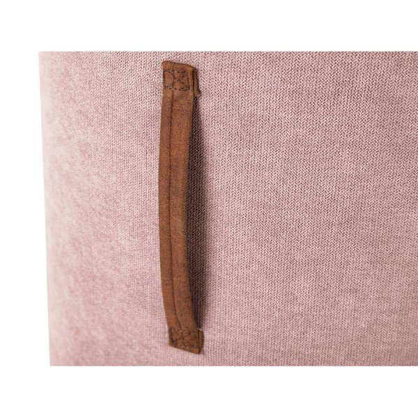 Светлорозов пуф Motion, ø 40 cm - Kooko Home-image-4
