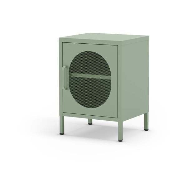 Метално нощно шкафче в цвят мента Diora – Marckeric-image-3