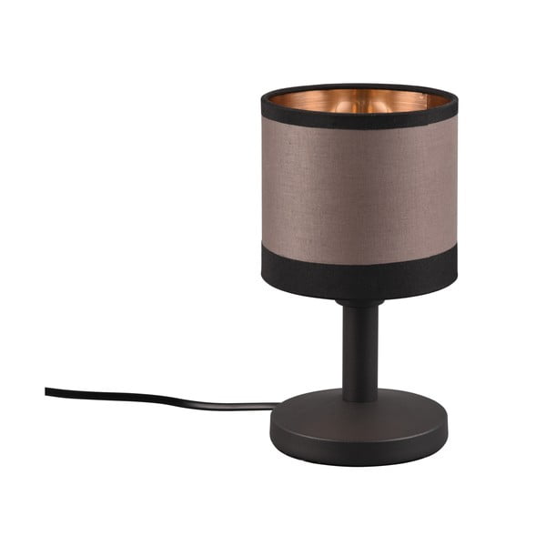 Черно-кафява настолна лампа (височина 22 cm) Davos - Reality