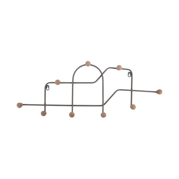 Сива метална стенна закачалка 71 cm Maze – PT LIVING