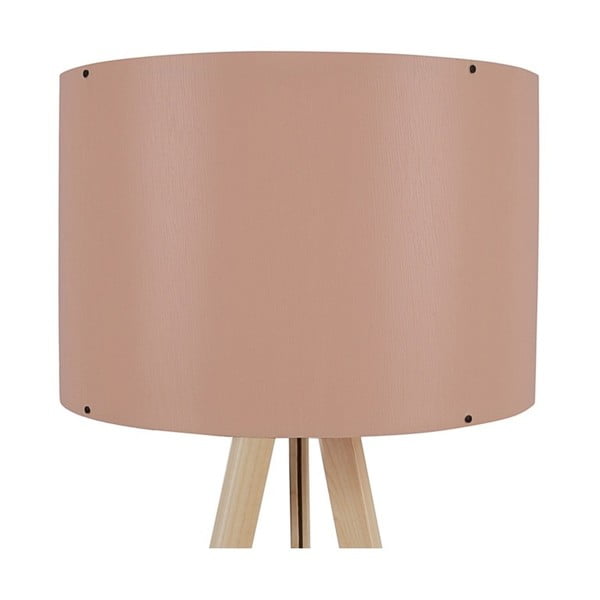 Подова лампа със светлорозов абажур Aiden - Insignio-image-2