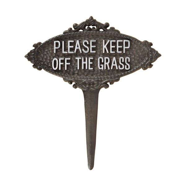 Метален комплект градински колчета Please Keep off the Grass – Esschert Design-image-1