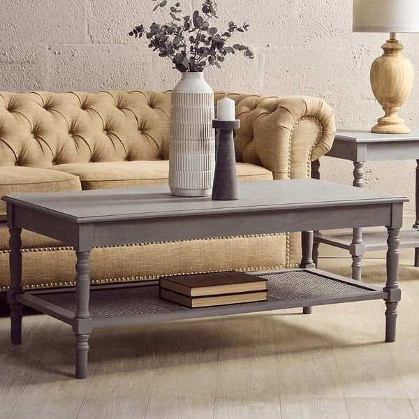 Сива масичка за кафе 60x120 cm Heritage – Premier Housewares-image-3