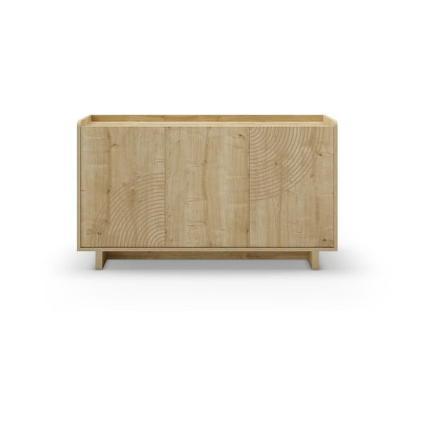 Скрин от дъбов декор  в естествен цвят 140x80x40 cm Daira – Marckeric