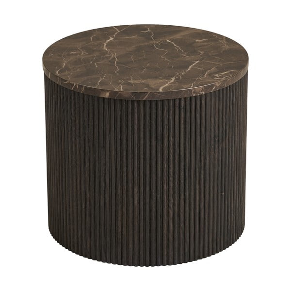 Кръгла странична масичка с плот от имитация на мрамор ø 45 cm Rota – House Nordic