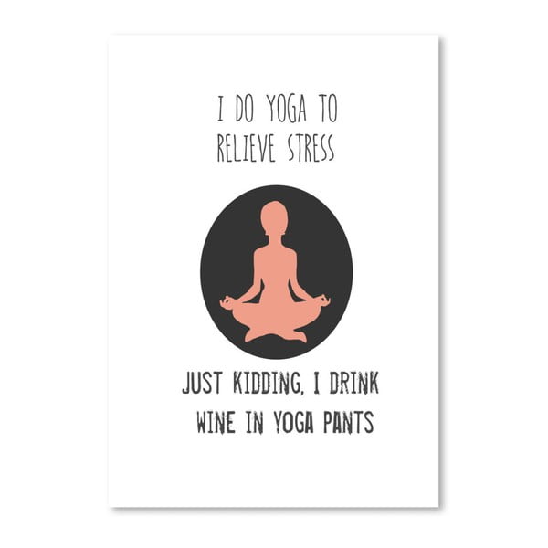 Плакат "Панталони за йога", 42 x 30 cm - Americanflat