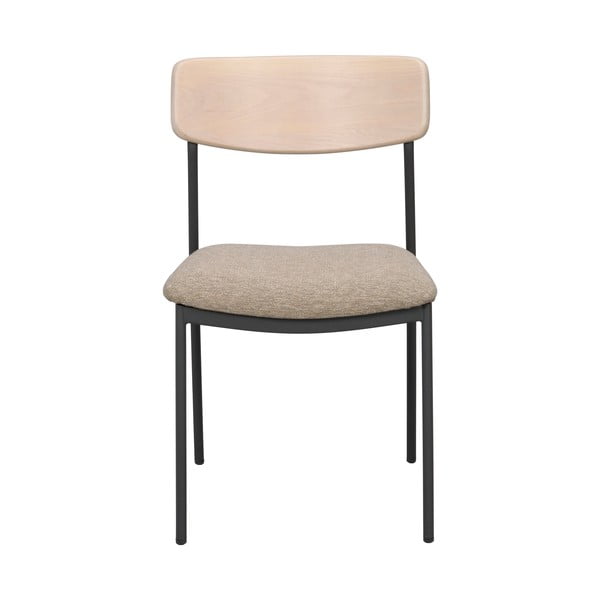 Трапезни столове в бежов и естествен цвят в комплект от 2 бр. Maymont – Rowico-image-3