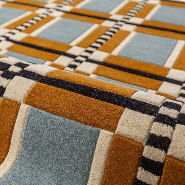Ръчно изработен вълнен килим 140x200 cm Quadro Wool – Flair Rugs-image-3