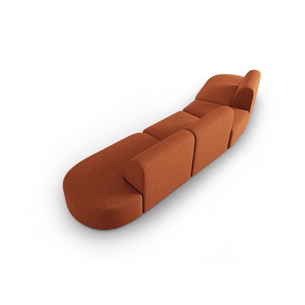 Оранжев диван 412 cm Shane - Micadoni Home-image-3
