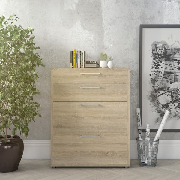 Компонент - чекмеджета от дъбов декор в естествен цвят 84x105 cm Prima – Tvilum-image-1