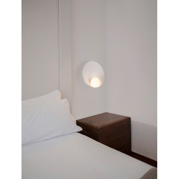 Стоманена стенна лампа в матово бял цвят Minim – Nova Luce-image-1