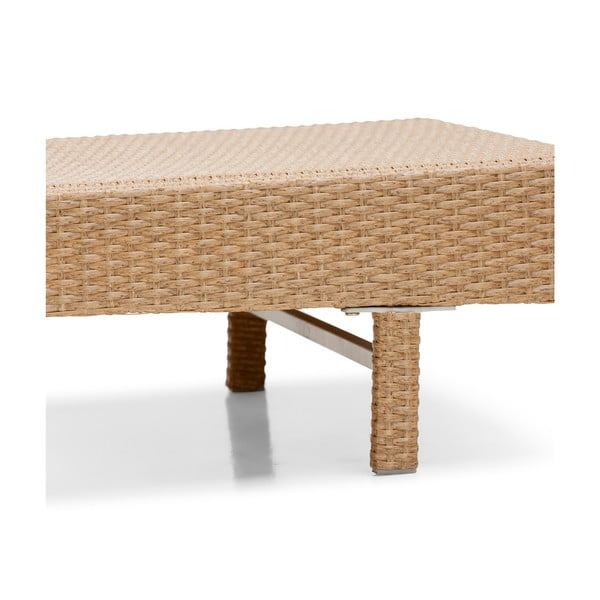 Бежов градински шезлонг от изкуствен ратан , дължина 200 см Portugal - Bonami Essentials-image-3