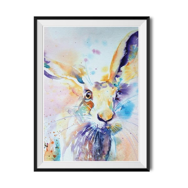 Zarámovaný plakát Wraptious Spring Hare
