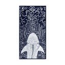 Тъмносиня плажна кърпа 90x180 cm Shark - DecoKing