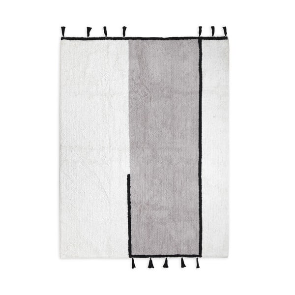 Бял и сив килим, който може да се мие, 140x200 cm Dragor - HF Living