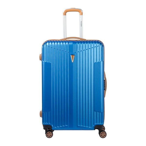 Modrý kufr na kolečkách Murano Europa