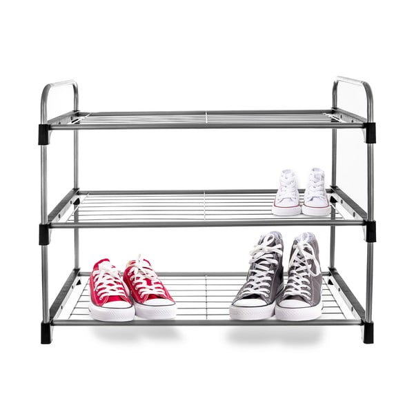 Метален шкаф за обувки в сребрист цвят - Orion-image-2